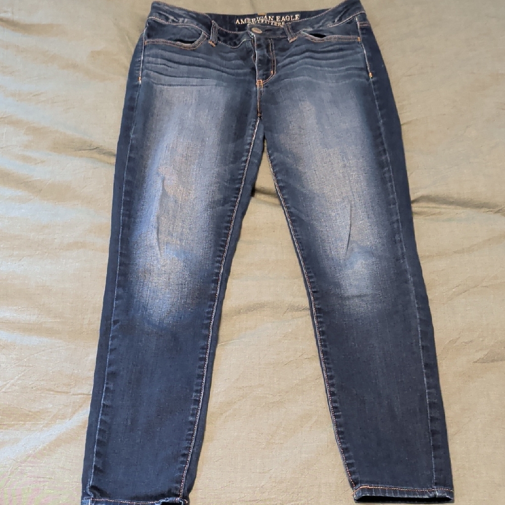 American Eagle Outfitters Women's Deep Indigo Skinny Jeans